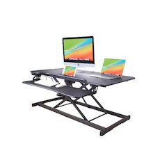 46" Electric Standing Desk Converter with AC Outlet USB Charger
