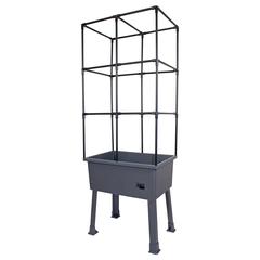Self-Watering Elevated Planter With Trellis Frame And Greenhouse Cover