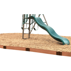 Classic Sienna Straight Playground Border Kit 32' - 1" Profile