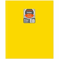 C-Line Letter Pocket Folder - 8 1/2" x 11" - 3 Internal Pocket - Yellow - 24 / Box