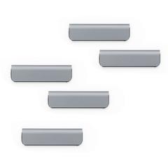 DURABLE DURAFIX Clip - 2.4" Width - for Notes, Door, Reminder, Glass, Refrigerator, Cabinet, Appointment, Reminder - Residue-free, Easy to Use - 5Pack - Silver