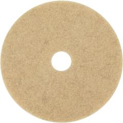 3M Natural Blend Tan Pad 3500 - Round27" Diameter x 1" Thickness - Floor, Burnishing - Hard, Linoleum, Sheet Vinyl, Vinyl Composition Tile (VCT), Marble, Terrazzo, Concrete Floor - 3000 rpm Maximum Sp
