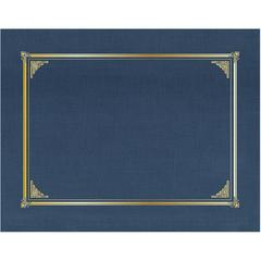 Geographics Classic Letter Recycled Presentation Cover - 8 1/2" x 11" - Card Stock, Linen - Navy Blue - 25 / Box