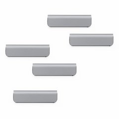 DURABLE DURAFIX Clip - 2.4" Width - for Notes, Reminder, Appointment, Cabinet, Refrigerator, Glass, Door - Residue-free, Easy to Use - Silver - 10 / Pack