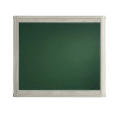 Modern Play Rectangular Landscape Mirror - Natural White Wood Frame