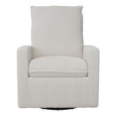 CorLiving Boucle Glider Recliner Chair, White