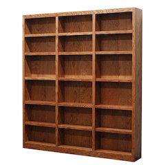 Dry Oak Wall Storage Unit with Adjustable Shelves and Durable Construction
