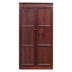 Concepts in Wood Multi-use Storage Cabinet, 4 Shelves, Cherry Finish