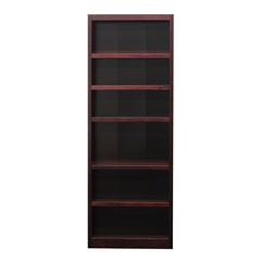 Concepts in Wood Single Wide Bookcase, 6 Shelves, Cherry Finish