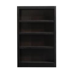 Concepts in Wood Single Wide Bookcase, 4 Shelves, Espresso Finish