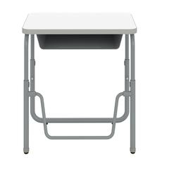 AlphaBetter®  2.0 Height – Adjustable Student Desk with Book Box and Pendulum Bar 22”-30” - DryErase