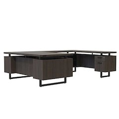 Mirella™ U-Shaped Configuration Desk, BBB/BF Southern Tobacco