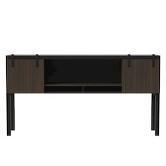 Mirella™ 72” Hutch with Sliding Wood Doors Southern Tobacco