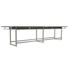 Mirella™ Conference Table, Standing-Height, 16’ Stone Gray