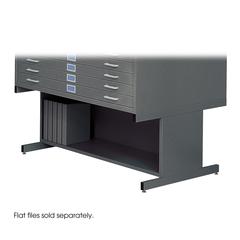Flat File High Base for 5-Drawer 4998BLR Flat File, Sold Separately, Black