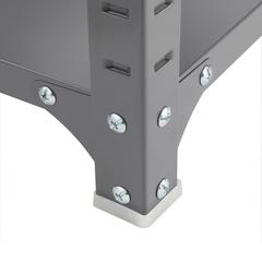 Safco Industrial Shelf - 48" x 18" x 85" - 6 x Shelf(ves) - 5700 lb Load Capacity - Durable - Dark Gray - Powder Coated - Steel - Assembly Required