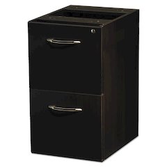 Aberdeen Series File/File Credenza Pedestal, 15¼w x 20d x 27½h, Mocha