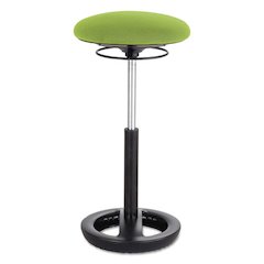 Twixt Extended-Height Ergonomic Chair, Supports up to 250 lbs., Green Seat/Green Back, Black Base
