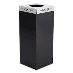 Square-Fecta Lid, Waste, Silver