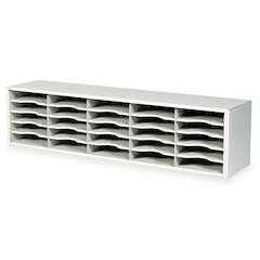 E-Z Sort Steel Mail Sorter Module, Light Gray Steel