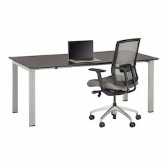 Medina Table Desk with Straight Top- MTD72LDC