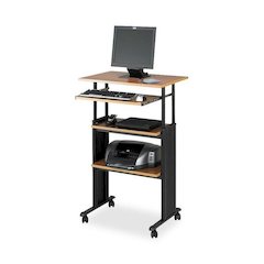 Safco Muv Stand-up Adjustable Height Desk - Rectangle Top - Adjustable Height - 35" to 49"