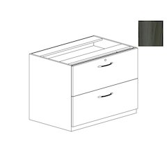 36" Credenza Lateral File, Gray Steel