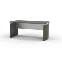 72"W Desk, Gray Steel