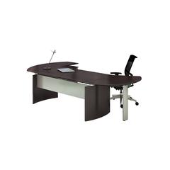 Medina™ Curved Desk Extension, Right - Mocha