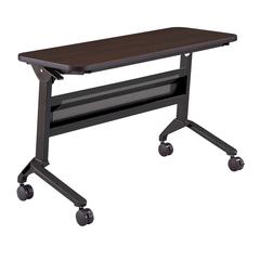 18 x 48" Rectangular Training Table, LPL, Mocha