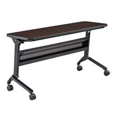 18 x 60" Rectangular Training Table, LPL, Mocha