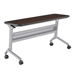 18 x 60" Rectangular Training Table, LPL, Mocha