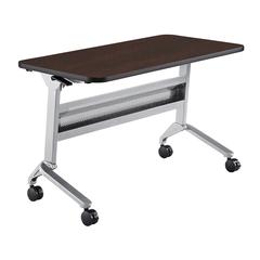 24 x 48" Rectangular Training Table, LPL, Mocha
