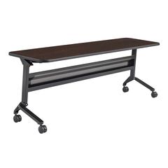 24 x 72" Rectangular Training Table, LPL, Mocha