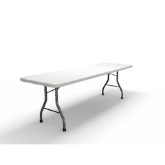 96"x30" Rectangular Table, White