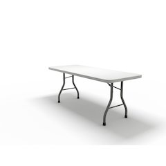 72"x30" Rectangular Table, White