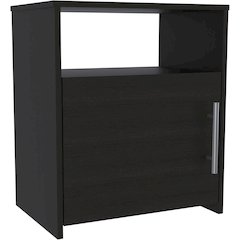 Nordico Nightstand Black MDF
