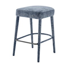 Rylee Chenille Backless Counter Stool, (Set of 2)