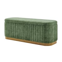 Clinton Chenille Storage Bench