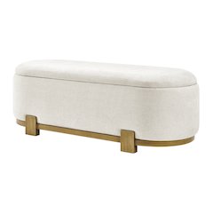 Ayleen Chenille Storage Bench