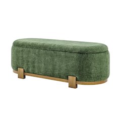 Ayleen Chenille Storage Bench