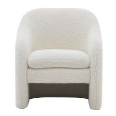 Zella Faux Shearling Accent Arm Chair