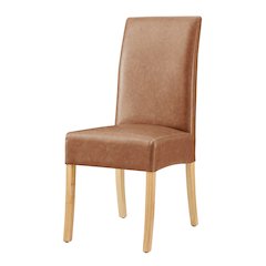 Valencia Faux Leather Dining Side Chair, (Set of 2)