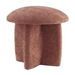Cielo Chenille Ottoman