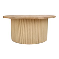 Kiefer Rattan Coffee Table w/ Wood Top