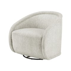 Margareth Fabric Swivel Accent Arm Chair