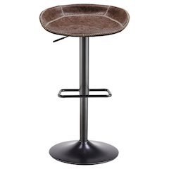 Rogue Faux Leather Gaslift Bar Stool, (Set of 2)