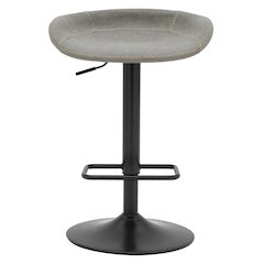 Rogue Faux Leather Gaslift Swivel Bar Stool, (Set of 2)