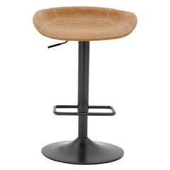 Rogue Faux Leather Gaslift Swivel Bar Stool, (Set of 2)