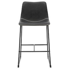 Vesta Faux Leather Counter Stool, (Set of 2)